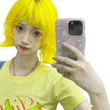 Load image into Gallery viewer, Lemon Yellow Short Cosplay Wig