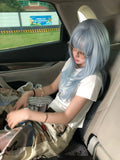 Load image into Gallery viewer, High-level wig female long hair new blue olita Japanese Qi bangs long straight hair Internet celebrity daily full headgear