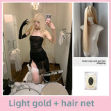 Load image into Gallery viewer, Super long medium wig blond Mori long straight hair girl group JK Hong Kong style full head wig