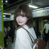 Load image into Gallery viewer, [Seoul Oni] Wig female Korean eversion curl wendy same short hair daily age reduction full headgear
