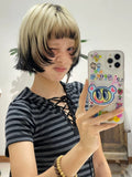 Load image into Gallery viewer, Siamese cat subculture personality platinum gradual change black male hair short hair feeling daily neutral wolf tail wig Y2 whole top