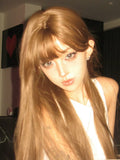 Load image into Gallery viewer, Ancient Baby Wig Female Internet celebrity manga long straight hair Japanese live streaming host wig simulation human long straight hair full head cover female