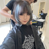 Load image into Gallery viewer, Subculture wig women short hair Siamese cat natural bangs new gradual change hair color sweet cool full head cover warped head