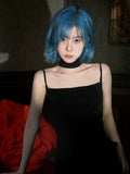 Load image into Gallery viewer, Fish fry wig blue white new female short hair Internet celebrity age reduction Bobo head full head natural simulation wig
