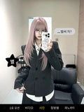 Load image into Gallery viewer, High-level pink wig female long straight hair y2k hottie full headgear lolitacos universal medium high-level jk