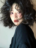 Load image into Gallery viewer, Short hair wig women's full head cover simulation natural wool curl short curly hair natural whole lazy curl wig cover