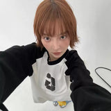 Load image into Gallery viewer, Halloween orange brown Japanese Korean wig female short hair full head cover French JK outer warping age-reducing hairstyle BOBO