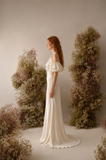 Load image into Gallery viewer, Adeline Romantic Lace Wedding Dress, Elegant A-Line Bridal Gown with Soft Train image 1