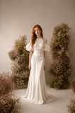 Load image into Gallery viewer, Adeline Romantic Lace Wedding Dress, Elegant A-Line Bridal Gown with Soft Train image 2