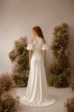 Load image into Gallery viewer, Adeline Romantic Lace Wedding Dress, Elegant A-Line Bridal Gown with Soft Train image 3