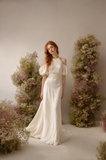 Load image into Gallery viewer, Adeline Romantic Lace Wedding Dress, Elegant A-Line Bridal Gown with Soft Train image 5