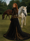 Load image into Gallery viewer, Alessia Boho Wedding Dress, Ethereal Bridal Gown for Outdoor Ceremony image 2
