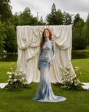 Load image into Gallery viewer, Alina Off Shoulder Wedding Dress, Modern Corset Bridal Gown with Sculpted Fit image 6