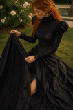 Load image into Gallery viewer, Bellamy Long Sleeve Wedding Dress, Modest Bridal Gown with Elegant Train image 5