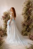 Load image into Gallery viewer, Bianca Romantic Lace Wedding Dress, Elegant A-Line Bridal Gown with Soft Train image 1