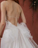 Load image into Gallery viewer, Brielle Long Sleeve Wedding Dress, Modest Bridal Gown with Elegant Train image 5