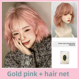 Load image into Gallery viewer, Dark Tea Curly Bob Wig