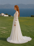 Load image into Gallery viewer, Celine Off Shoulder Wedding Dress, Modern Corset Bridal Gown with Sculpted Fit image 2