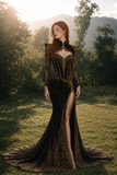 Load image into Gallery viewer, Clarisse Minimalist Satin Wedding Dress, Sleek Sheath Bridal Gown with Train image 5