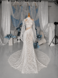 Load image into Gallery viewer, Cressida Off Shoulder Wedding Dress, Modern Corset Bridal Gown with Sculpted Fit image 7
