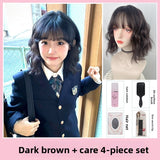 Load image into Gallery viewer, Dark Tea Curly Bob Wig