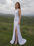 Load image into Gallery viewer, Dahlia Cape Wedding Dress, Statement Bridal Gown with Dramatic Draped Detail image 3
