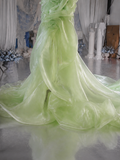 Load image into Gallery viewer, Dahlia Long Sleeve Wedding Dress, Modest Bridal Gown with Elegant Train image 2
