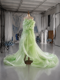 Load image into Gallery viewer, Dahlia Long Sleeve Wedding Dress, Modest Bridal Gown with Elegant Train image 6