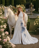 Load image into Gallery viewer, Daphne Long Sleeve Wedding Dress, Modest Bridal Gown with Elegant Train image 5