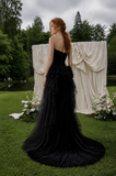 Load image into Gallery viewer, Dulcie Cape Wedding Dress, Statement Bridal Gown with Dramatic Draped Detail image 4