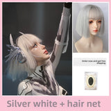 Load image into Gallery viewer, Cyberpunk mechanical wig female short hair cos universal full head cover, two-dimensional diffuse Y2K whole wig
