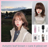 Load image into Gallery viewer, Autumn Leaf Brown Short Cosplay Wig