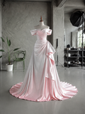 Load image into Gallery viewer, Fiorella Cape Wedding Dress, Statement Bridal Gown with Dramatic Draped Detail image 6