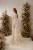 Load image into Gallery viewer, Fiorella Romantic Lace Wedding Dress, Elegant A-Line Bridal Gown with Soft Train image 4