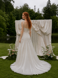 Load image into Gallery viewer, Florence Cape Wedding Dress, Statement Bridal Gown with Dramatic Draped Detail image 2
