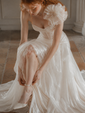 Load image into Gallery viewer, Florence Cape Wedding Dress, Statement Bridal Gown with Dramatic Draped Detail image 4