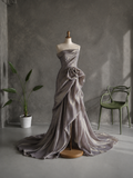 Load image into Gallery viewer, Freya Cape Wedding Dress, Statement Bridal Gown with Dramatic Draped Detail image 4
