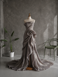 Load image into Gallery viewer, Freya Cape Wedding Dress, Statement Bridal Gown with Dramatic Draped Detail image 6