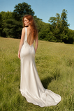 Load image into Gallery viewer, Freya Romantic Lace Wedding Dress, Elegant A-Line Bridal Gown with Soft Train image 1