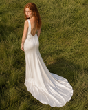 Load image into Gallery viewer, Freya Romantic Lace Wedding Dress, Elegant A-Line Bridal Gown with Soft Train image 5