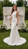 Load image into Gallery viewer, Gemma Off Shoulder Wedding Dress, Modern Corset Bridal Gown with Sculpted Fit image 1