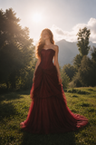 Load image into Gallery viewer, Giselle Minimalist Satin Wedding Dress, Sleek Sheath Bridal Gown with Train image 2