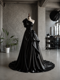 Load image into Gallery viewer, Gracelyn Minimalist Satin Wedding Dress, Sleek Sheath Bridal Gown with Train image 3