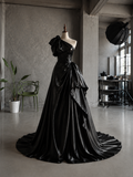 Load image into Gallery viewer, Gracelyn Minimalist Satin Wedding Dress, Sleek Sheath Bridal Gown with Train image 4