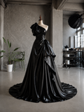 Load image into Gallery viewer, Gracelyn Minimalist Satin Wedding Dress, Sleek Sheath Bridal Gown with Train image 6