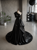 Load image into Gallery viewer, Gracelyn Minimalist Satin Wedding Dress, Sleek Sheath Bridal Gown with Train image 7