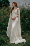 Load image into Gallery viewer, Honora Long Sleeve Wedding Dress, Modest Bridal Gown with Elegant Train image 1