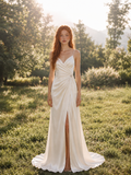 Load image into Gallery viewer, Honora Long Sleeve Wedding Dress, Modest Bridal Gown with Elegant Train image 3