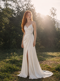 Load image into Gallery viewer, Honora Long Sleeve Wedding Dress, Modest Bridal Gown with Elegant Train image 4