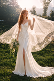 Load image into Gallery viewer, Honora Long Sleeve Wedding Dress, Modest Bridal Gown with Elegant Train image 6